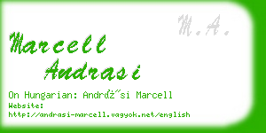 marcell andrasi business card